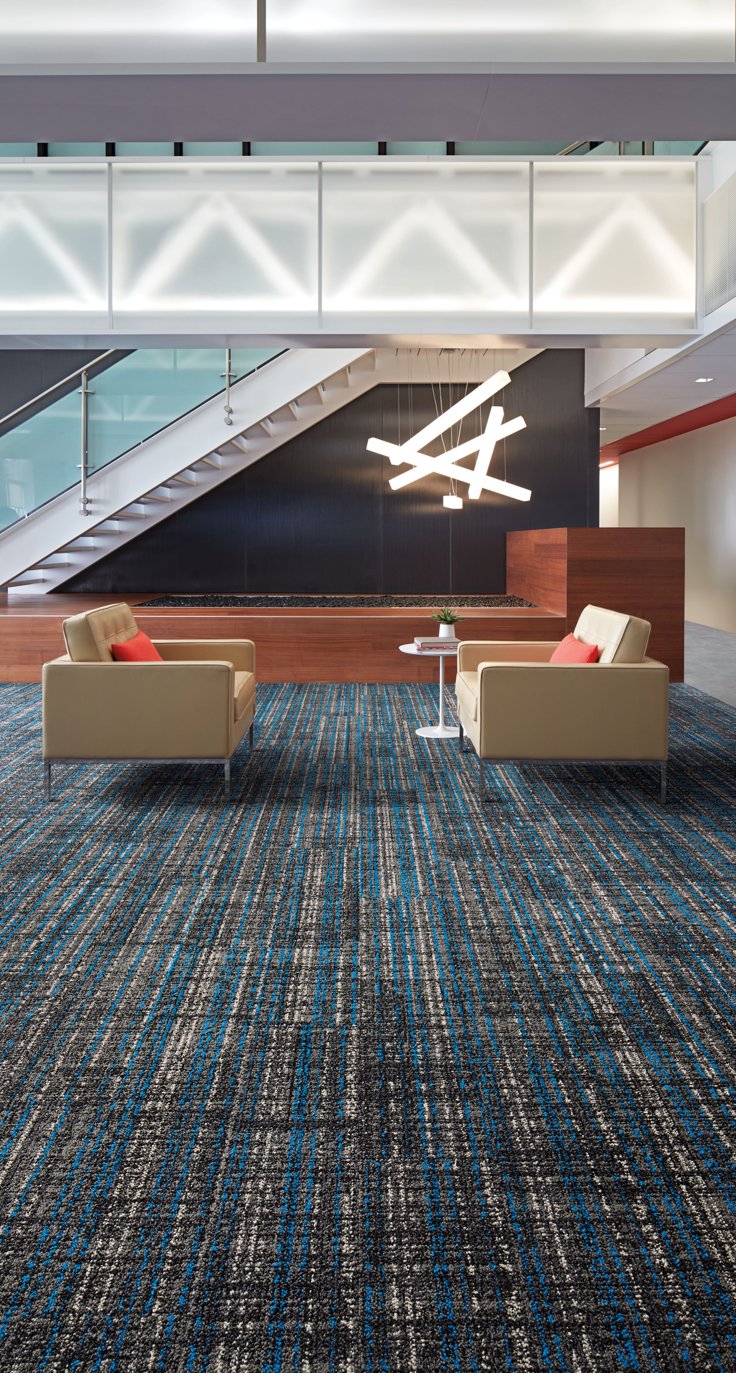 Interface Upload carpet tile and Textured Stones LVT in lobby area with couches image number 5